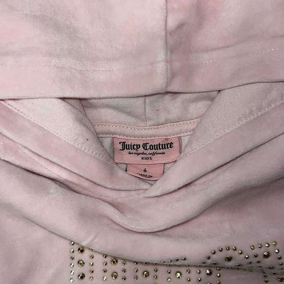 Juicy Couture Kids Pink Hoodie - Picture 3 of 5